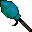Turquoise Fireworks Rocket