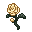 White Silk Flower